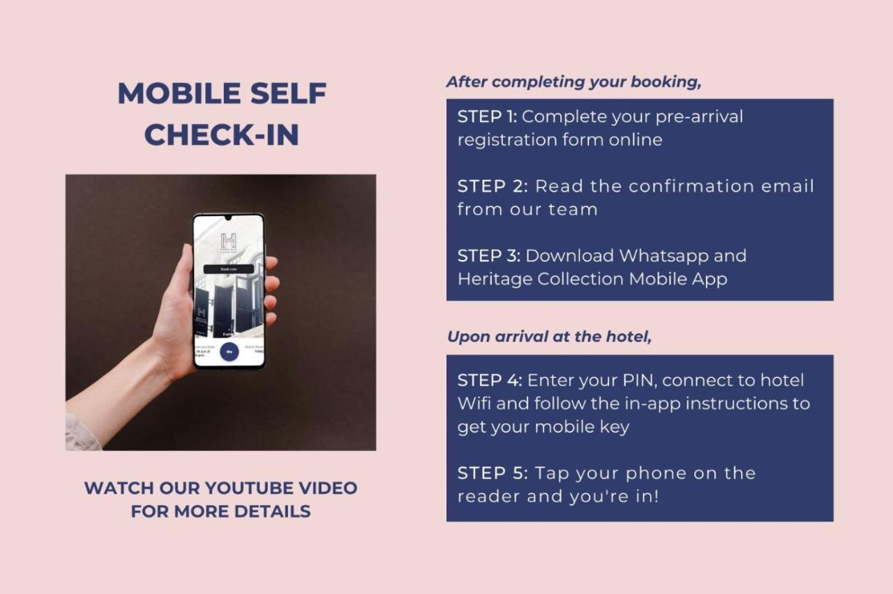 Heritage Collection On Seah - Mobile App Check-In Singapur Exterior foto